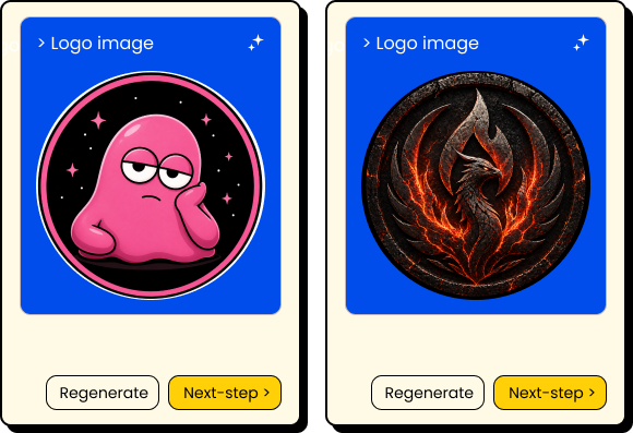 MemeToro logo generation examples
