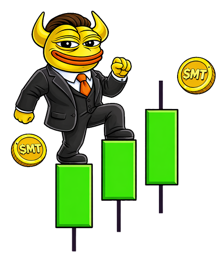 MemeToro chart growth with mascot